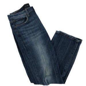 Joe's Jeans Blue High Rise Straight Jeans | Made in Mexico